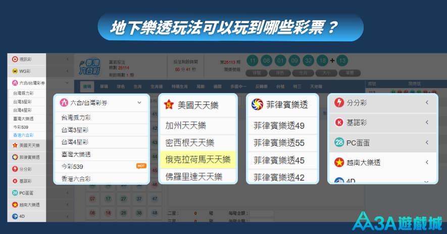 地下樂透可以投注哪些遊戲？當紅炸子雞「地下539玩法」